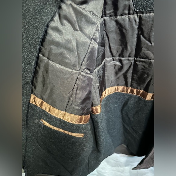 Calvin Klein men’s jacket 42 regular brown with charcoal lining - Picture 5 of 6